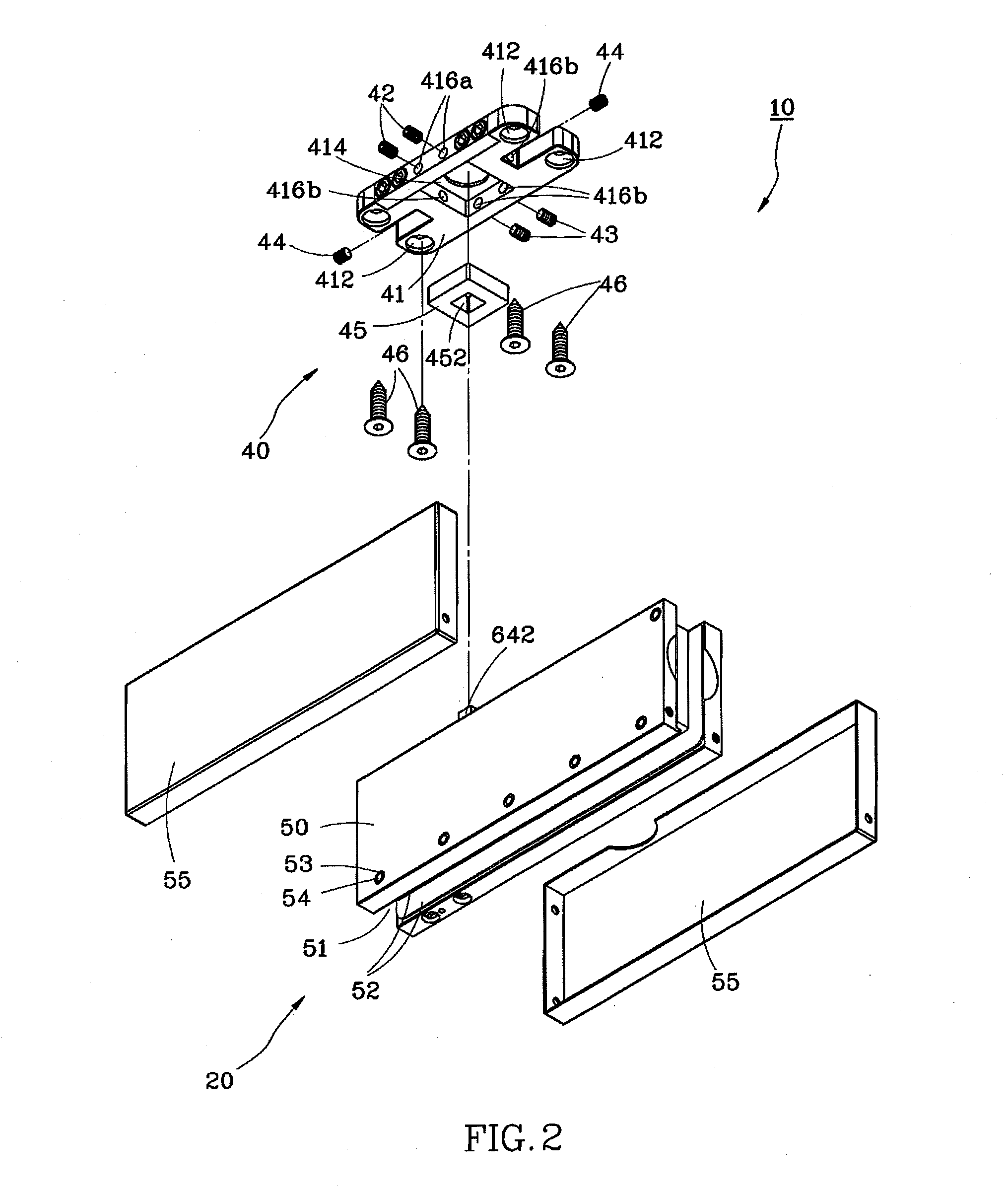 Patch fitting with auto-return function