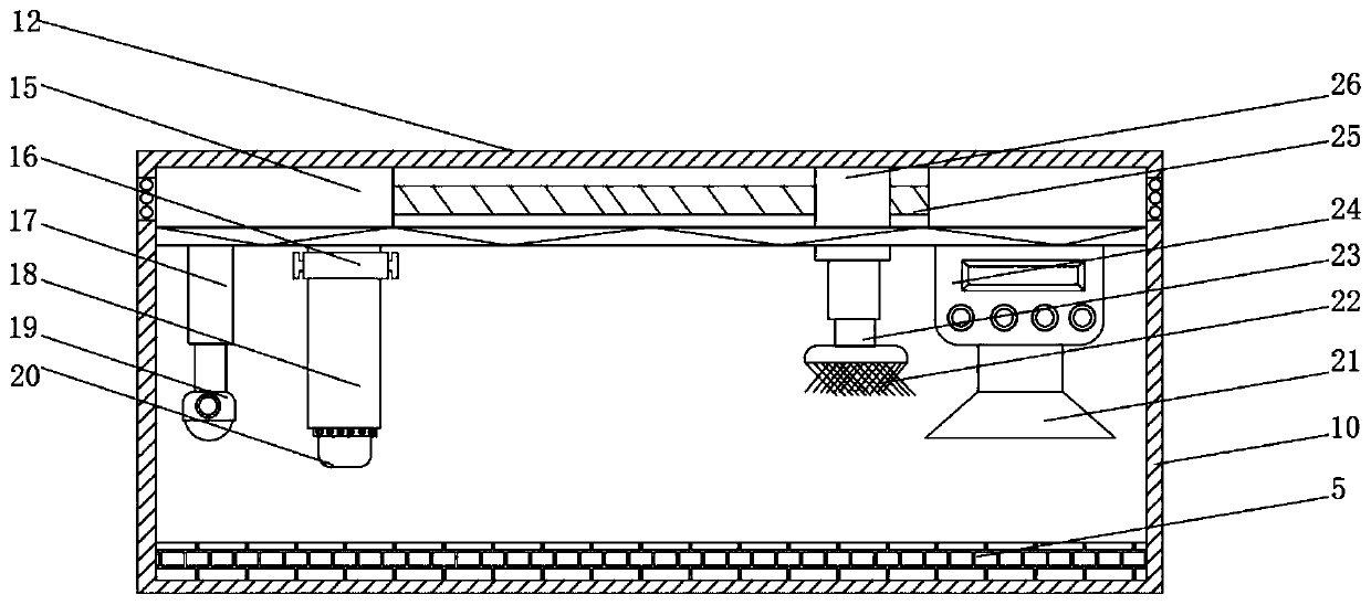 Efficient wax coating device for shoemaking processing fabric