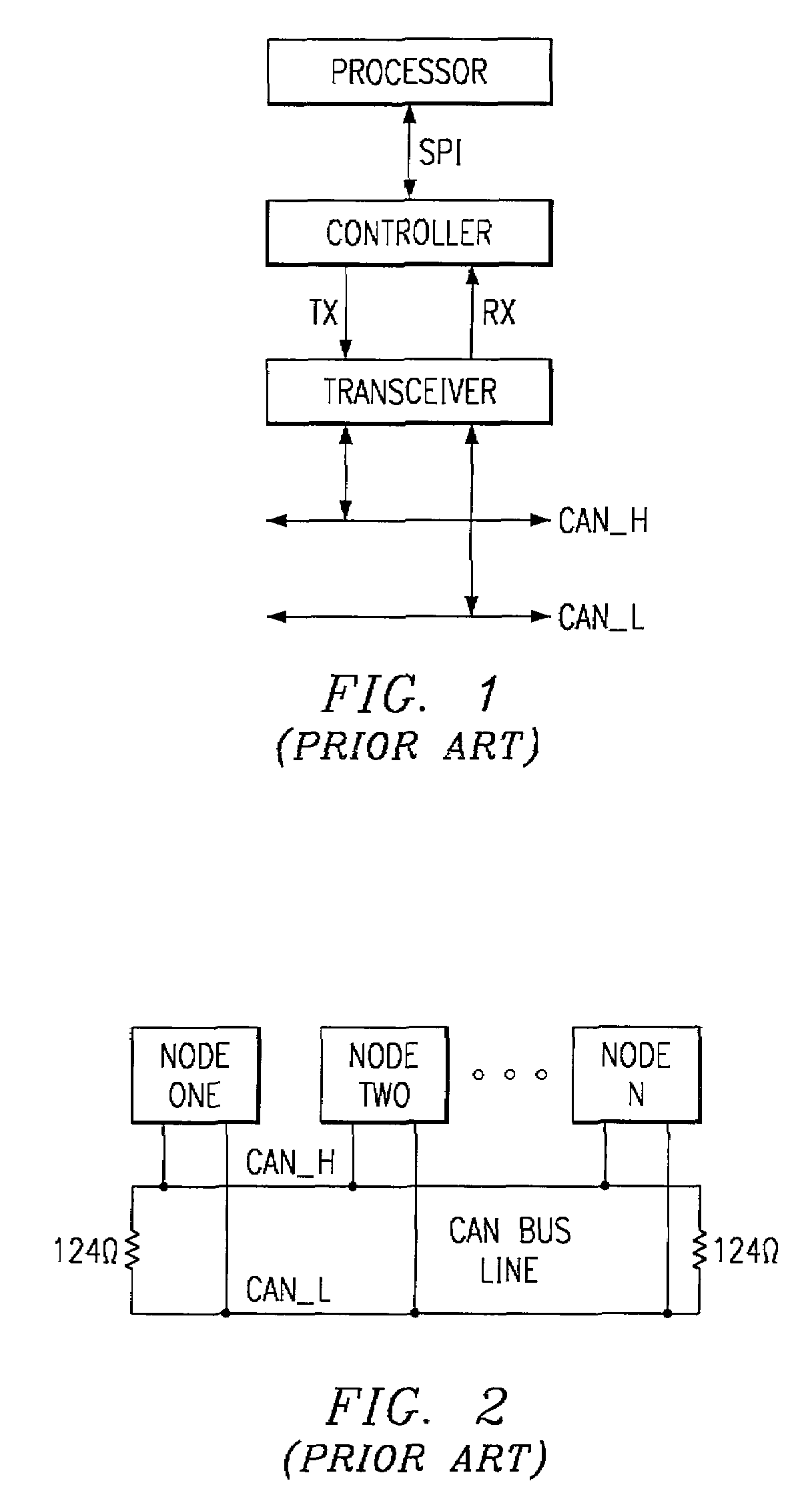 Controller area network transceiver having capacitive balancing circuit for improved receiver common-mode rejection