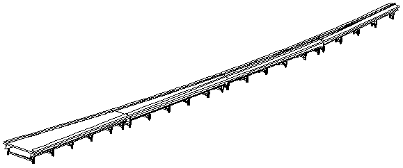 Fabrication method of wind power vane web mold