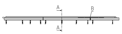 Fabrication method of wind power vane web mold