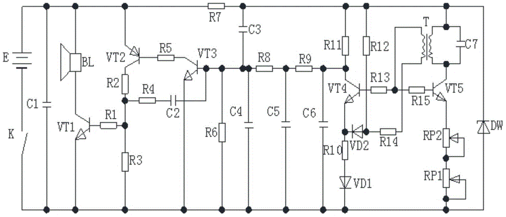 Detector for detecting metal dangerous materials