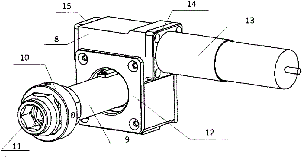 Overhead high-voltage power transmission line strain clamp drainage plate bolt tightening robot