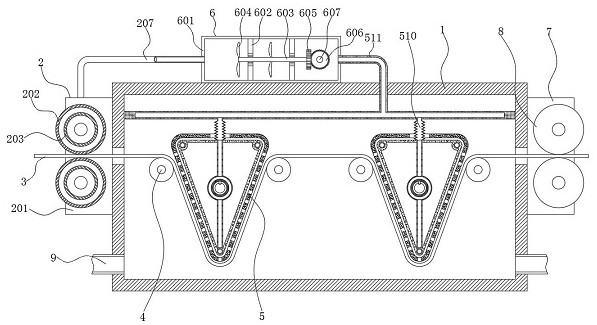 Non-woven fabric drying device and using method thereof