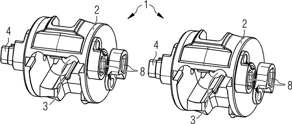 Rotor shaft module, rotor shaft, compact circuit breaker and method for producing rotor shaft module