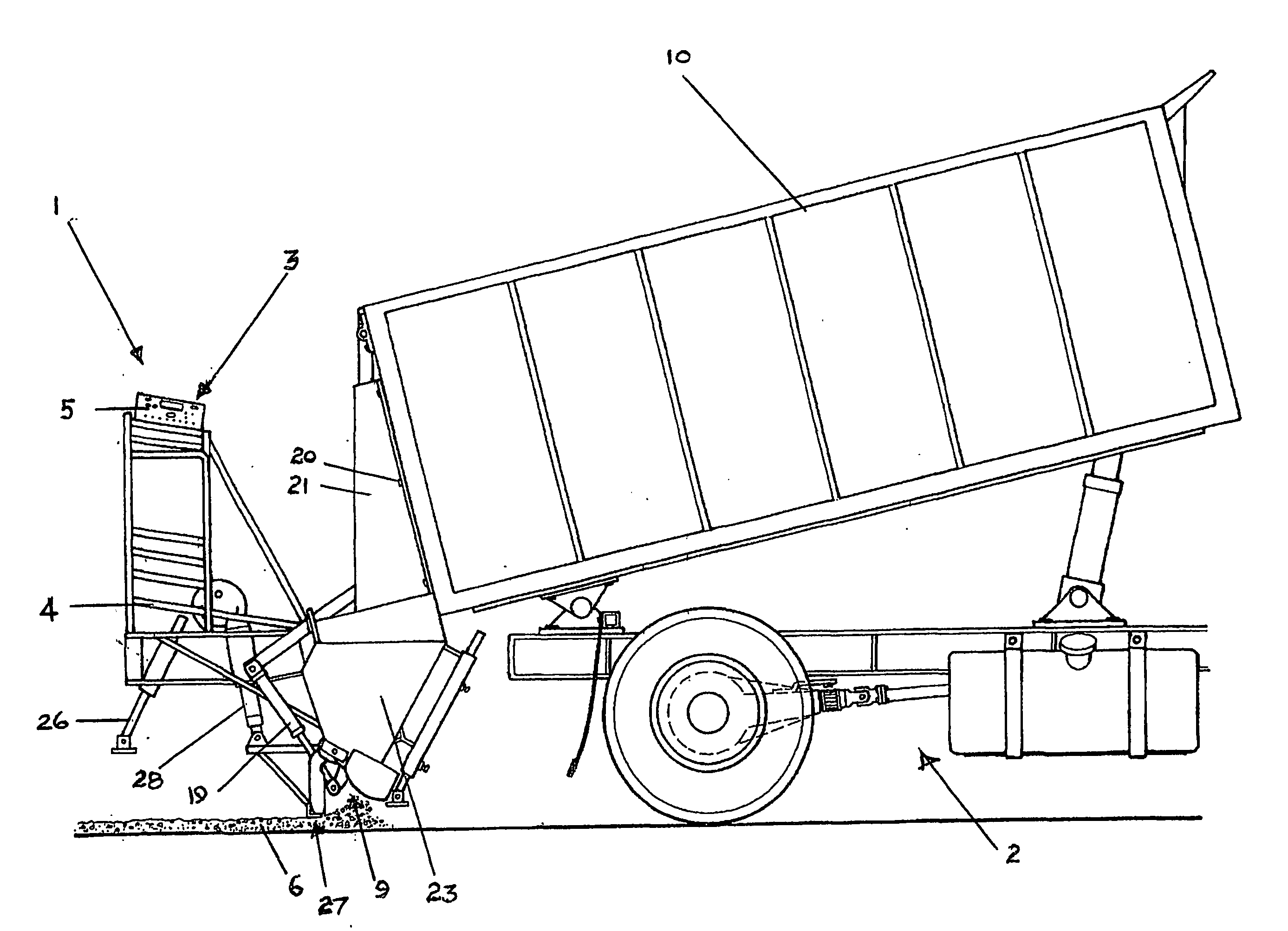 Method and apparatus for spreading aggregate and road building materials related to vehicle speed