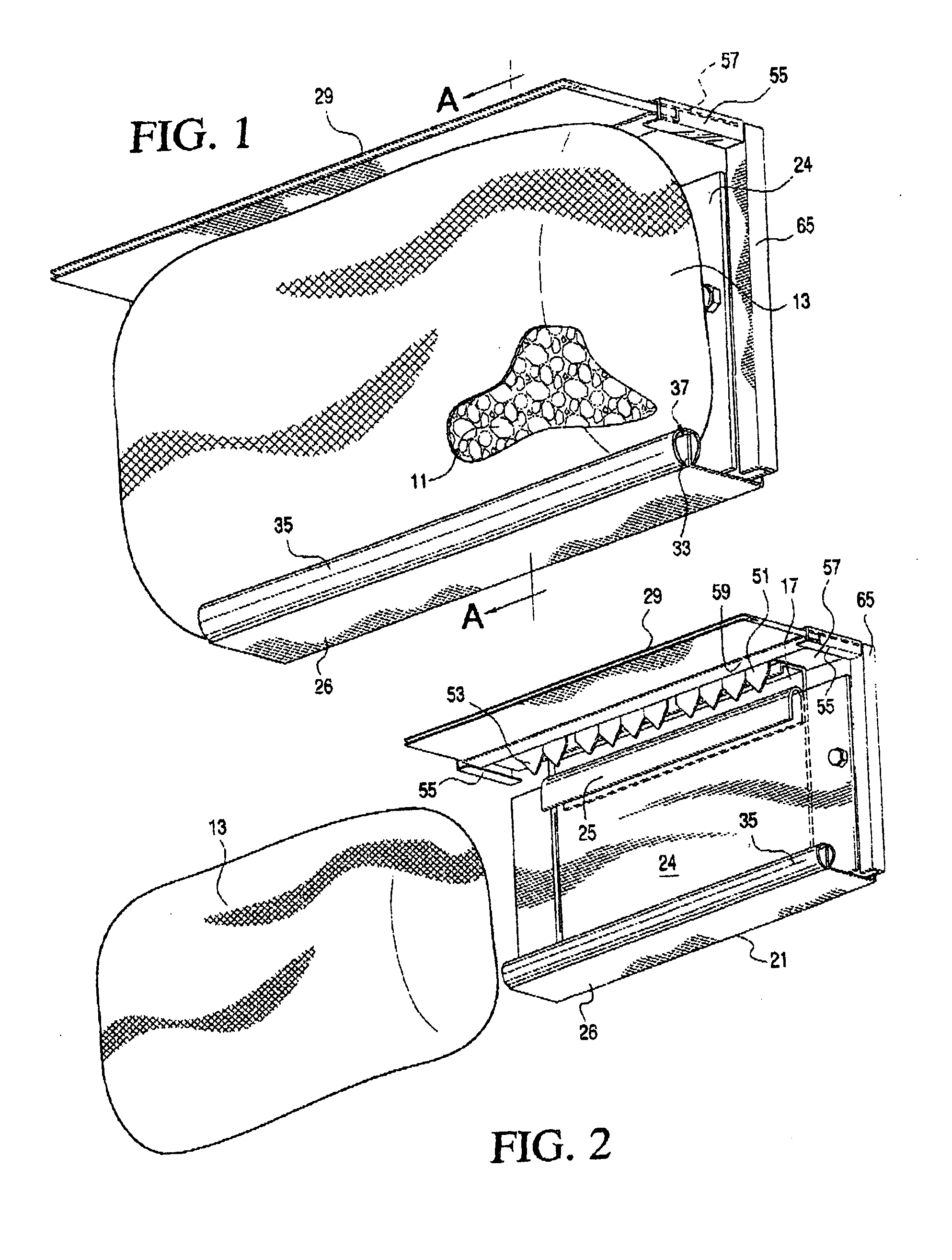 Device for cleaning and drying a surface