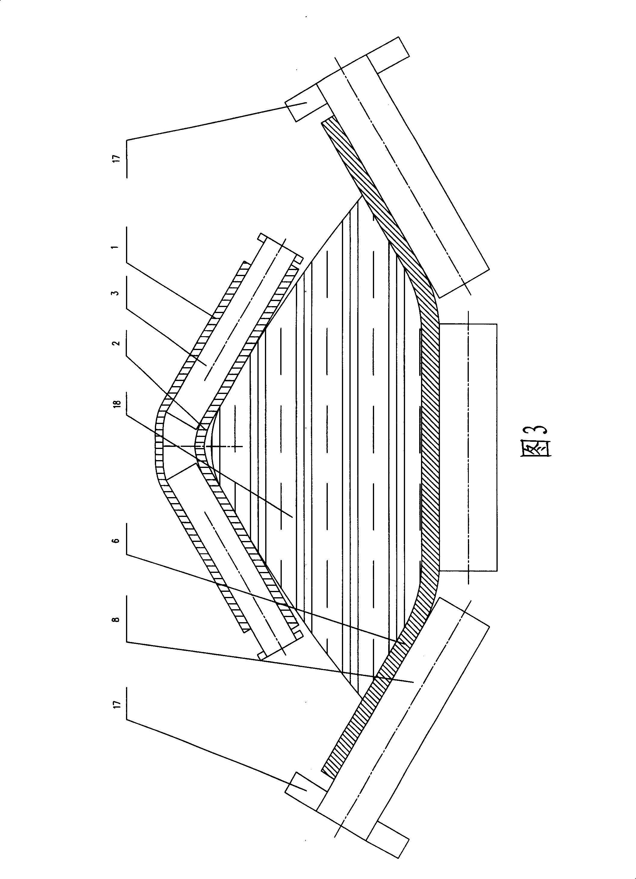 Rising large inclination angle belt conveyor of common rubber belt