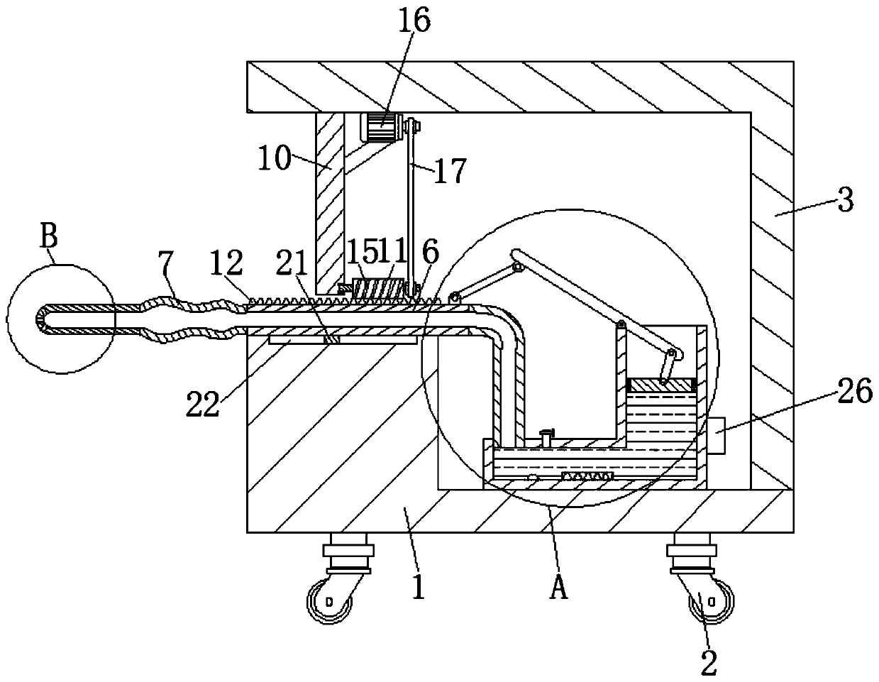 Urinary tract anesthesia and irrigation equipment for urological department