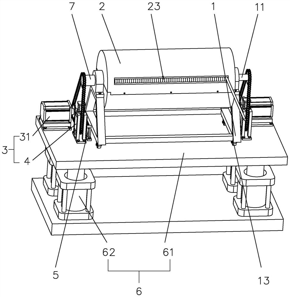 A kind of spraying tube winding protection device