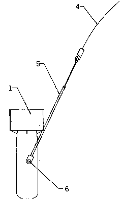 Suspension device for probing falling body