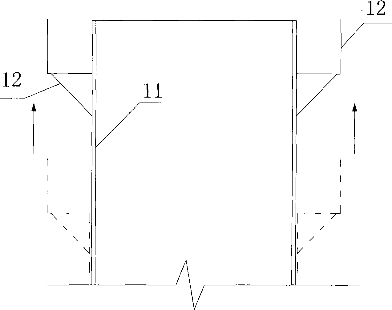 Method for making removable job platform for coal gas discharging chimney