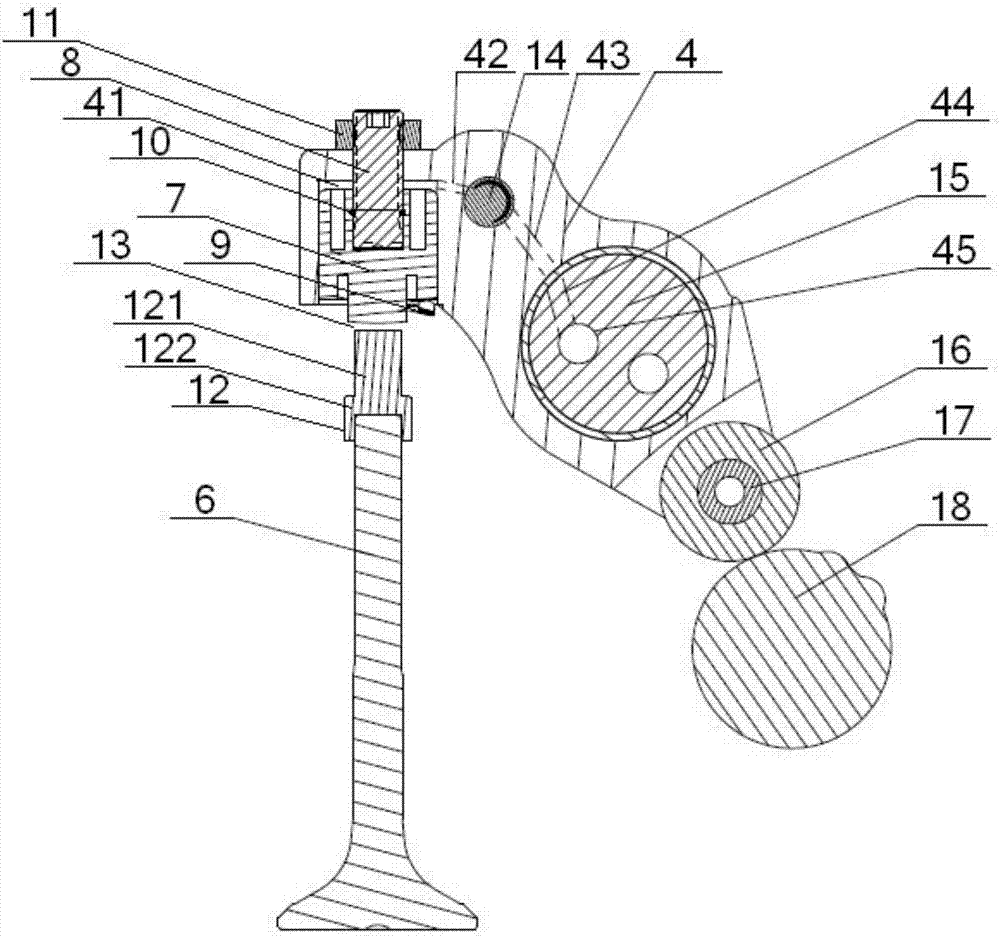 Engine brake executing mechanism