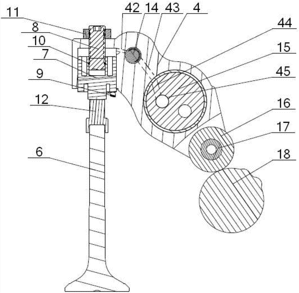 Engine brake executing mechanism