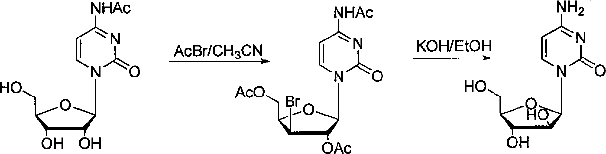 Technology for producing cytarabine through chemical synthesis method