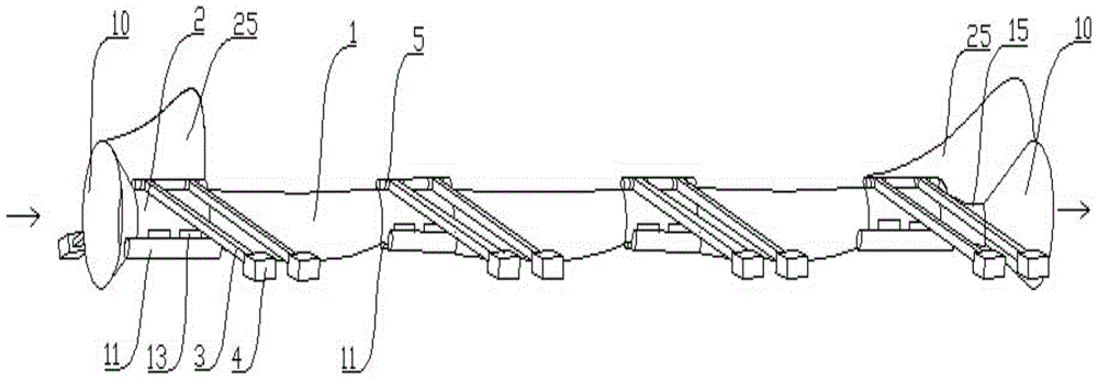 Wave energy comprehensive collection and conversion power generation device