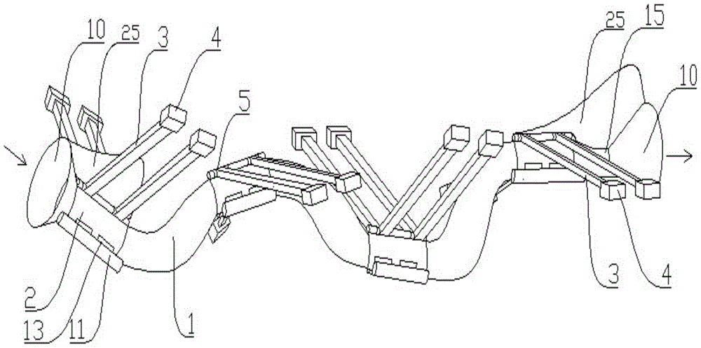 Wave energy comprehensive collection and conversion power generation device