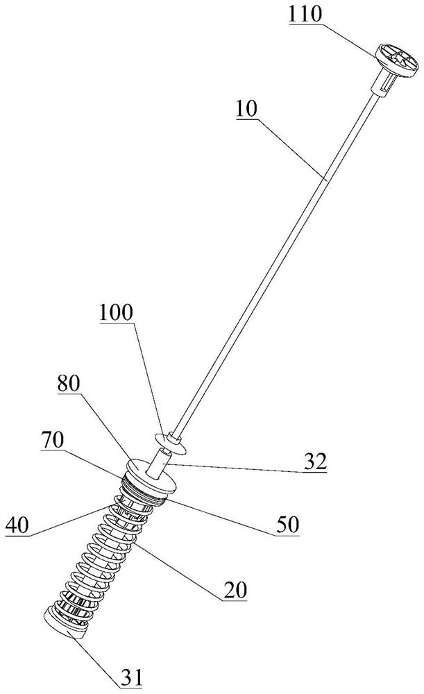 Hanging rod assembly and washing machine