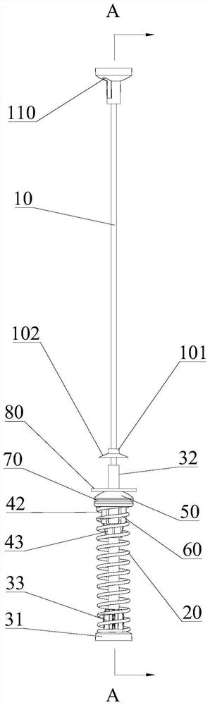 Hanging rod assembly and washing machine