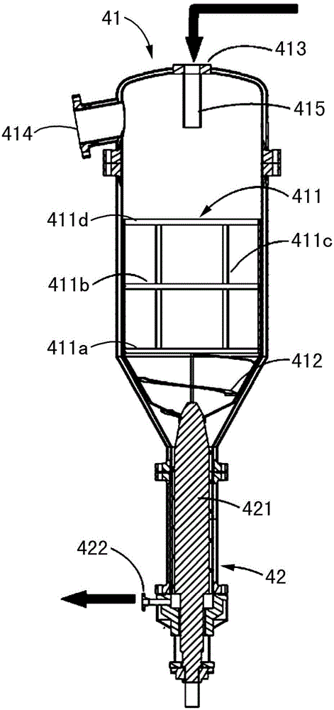 Device for preparing polyamide 5X, separation method and production equipment and method of polyamide 5X