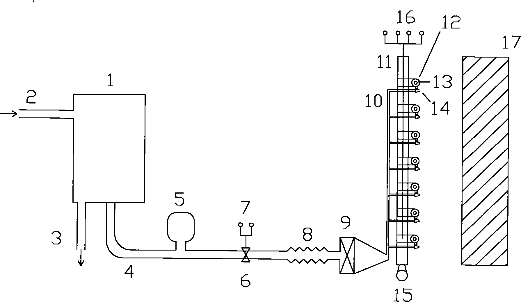 Self-controllable wind-induced rain load simulation experimental device for buildings