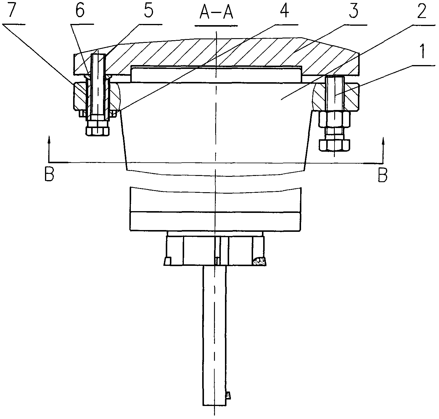 Axis adjustment method of boring head