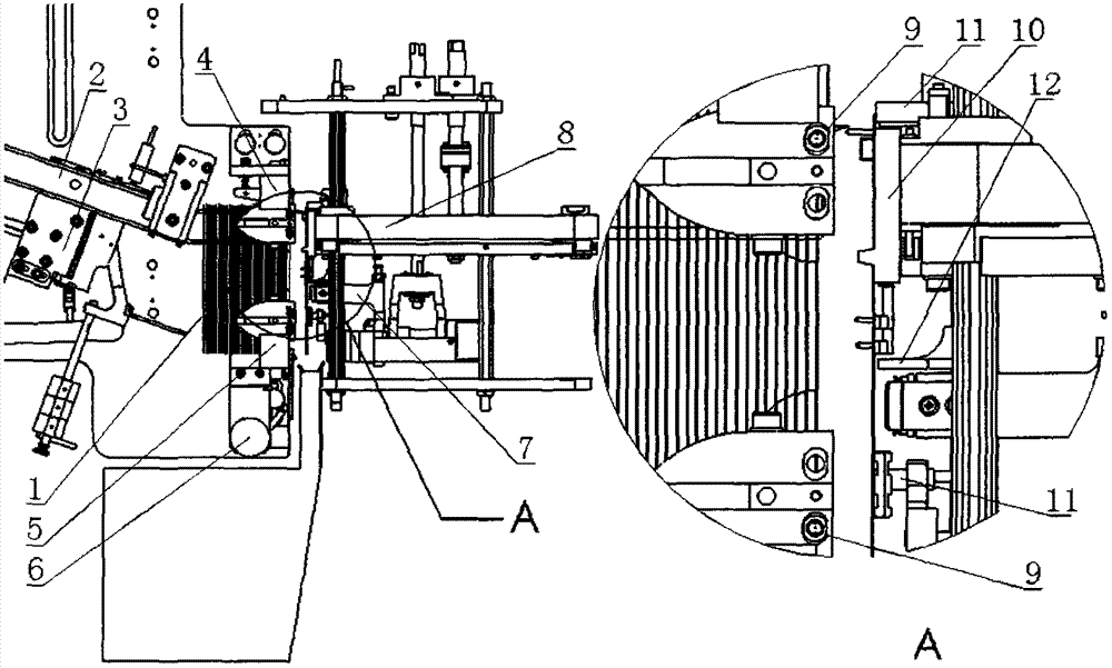 Separation method of dropper moving device