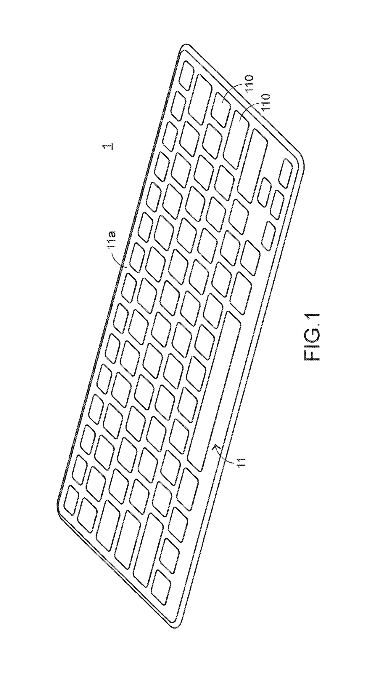 Slim-type keyboard