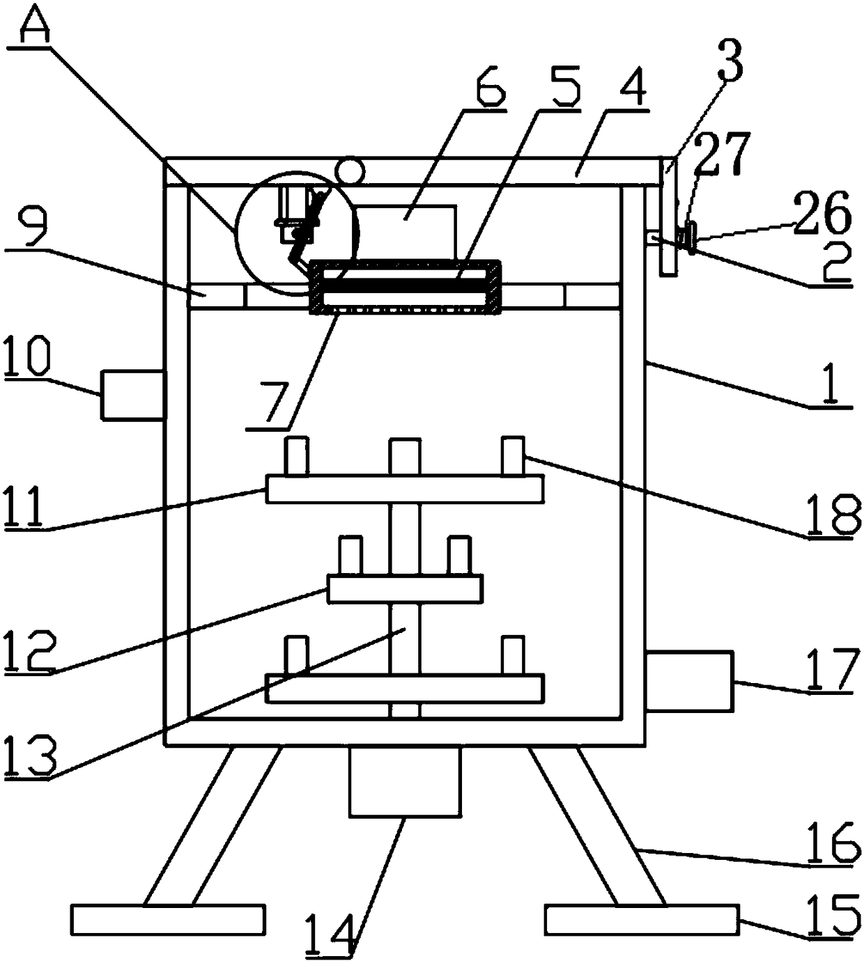 Municipal sludge treatment device