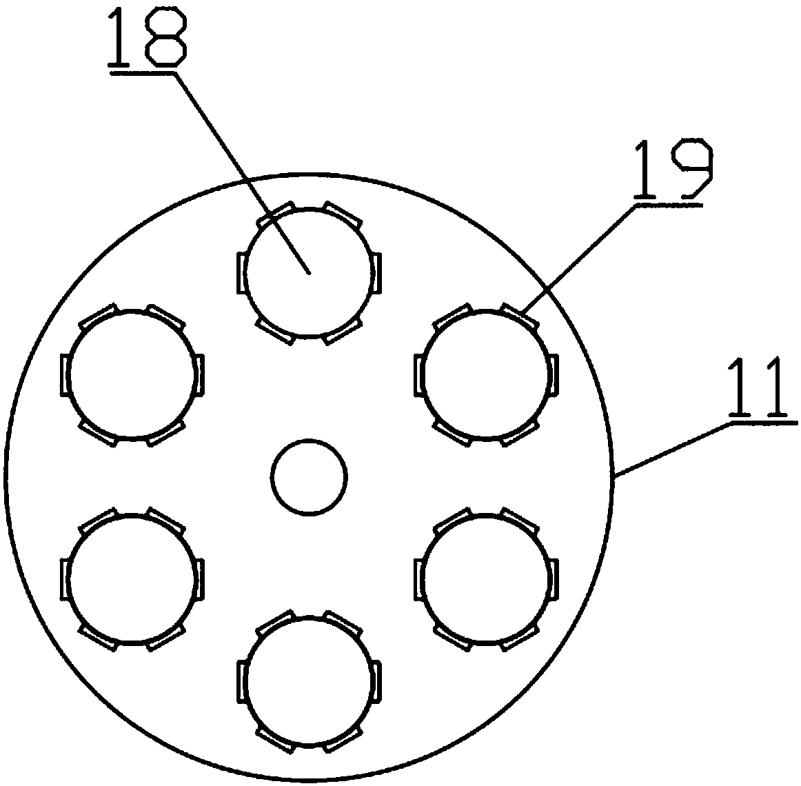 Municipal sludge treatment device