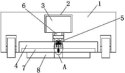 Floor mopping robot with easy-to-replace mop