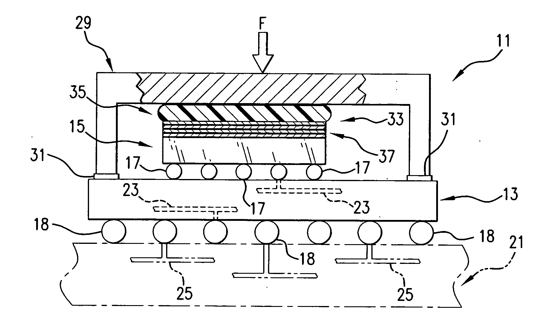 Adjustable thickness thermal interposer and electronic package utilizing same