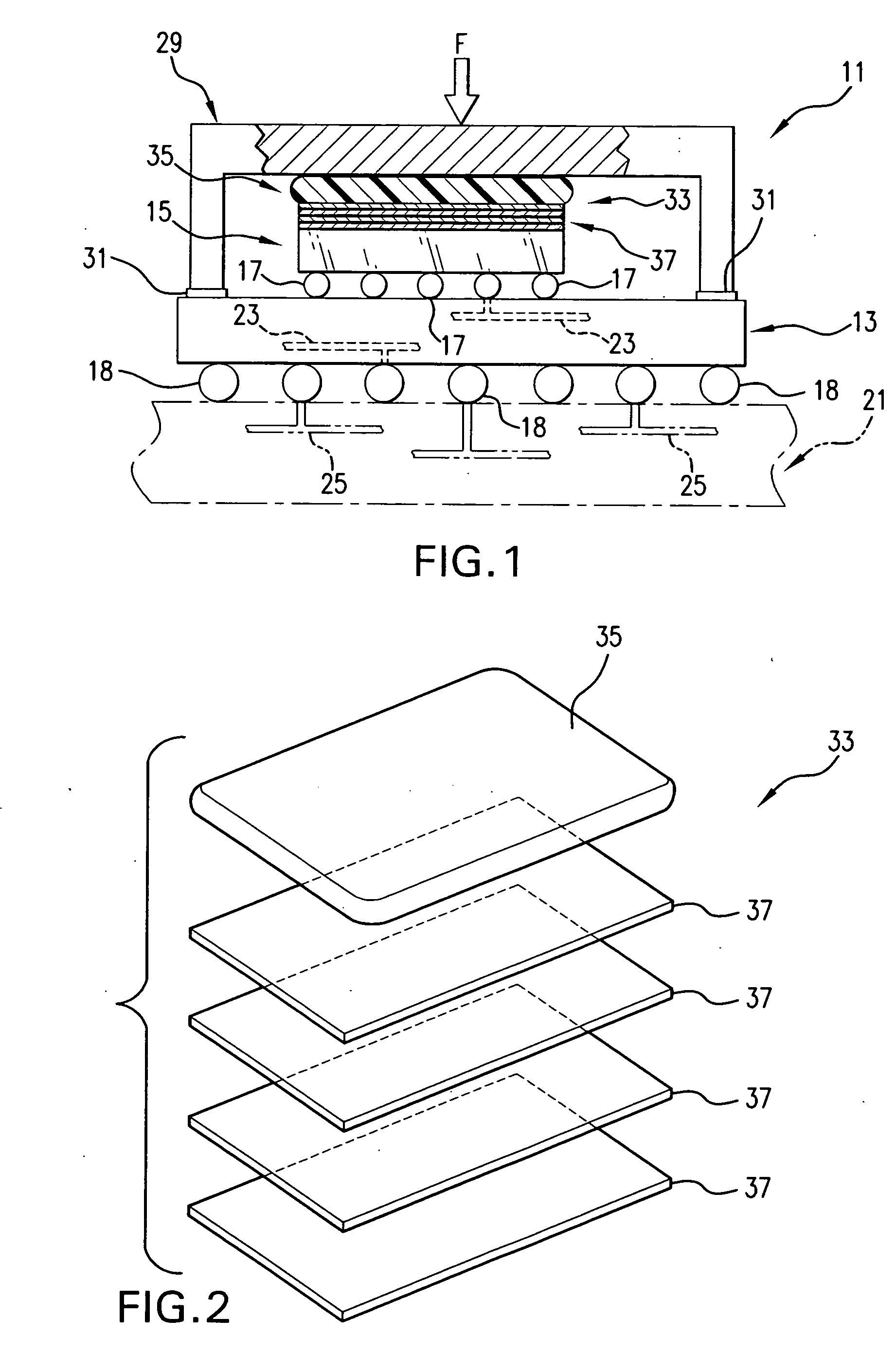 Adjustable thickness thermal interposer and electronic package utilizing same