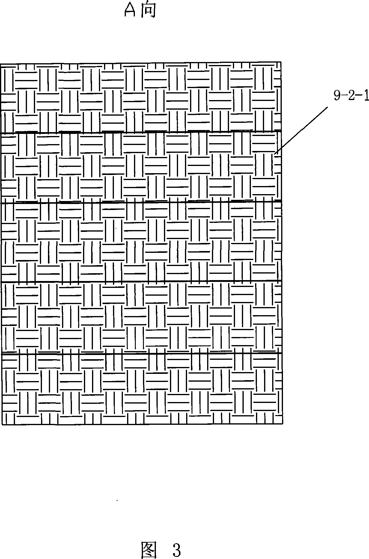 Helminth attaching biological bed for deweighting city sewage sludge