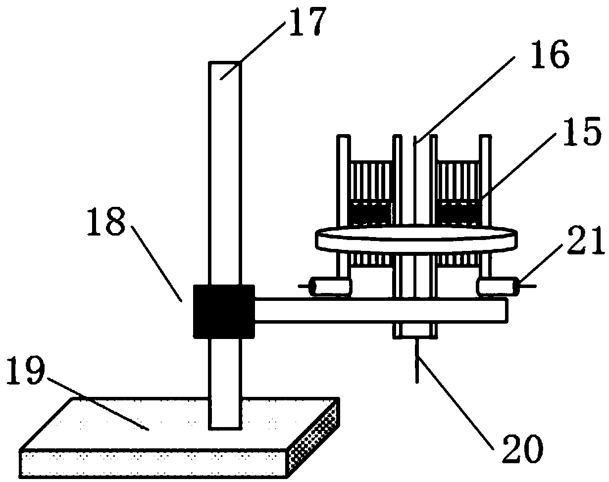 Experimental device and method for researching growth of carbon nanotube