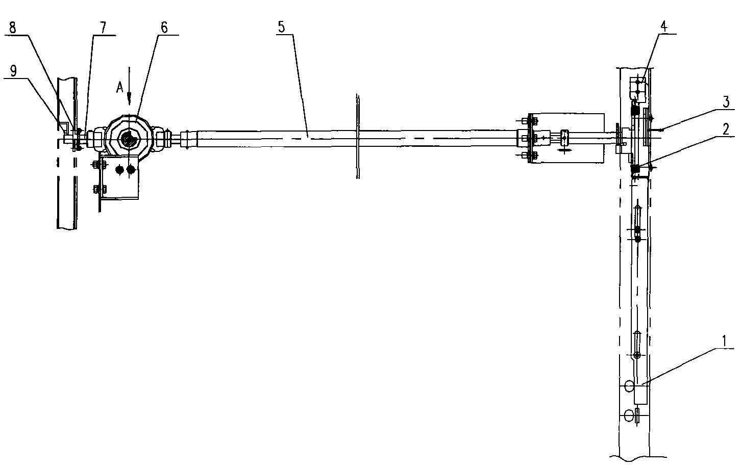 Grounding switch operating device of removable switch cabinet