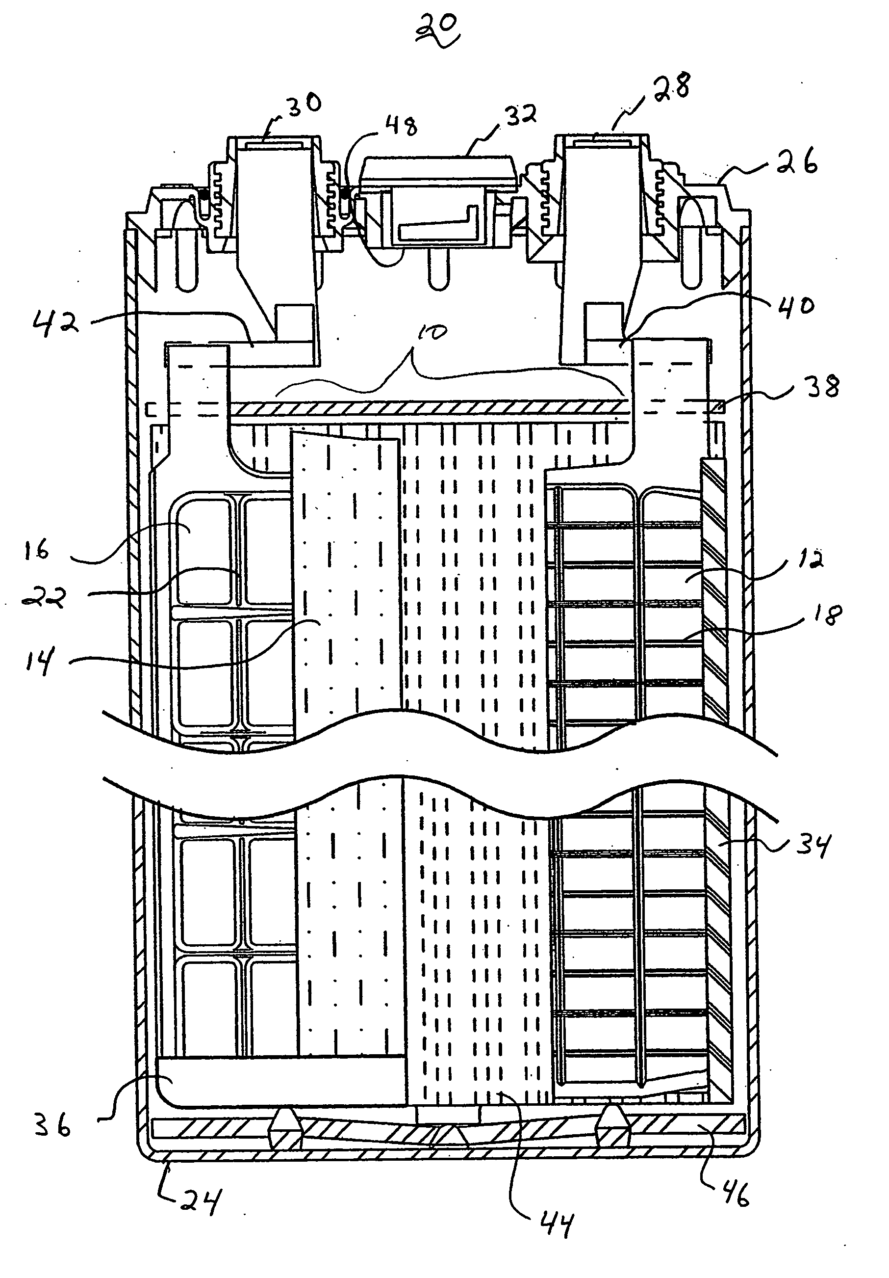 Lead acid battery with gelled electrolyte contained within compressed absorbent separator mat and method of making the same