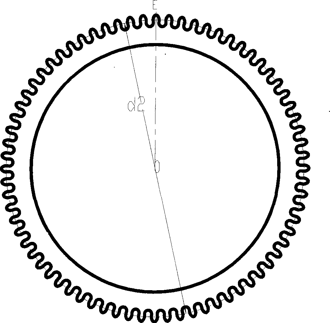 Transmission gear of automobile instrument motor