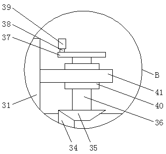 Base with damping and heat dissipation functions used for new energy automobile battery