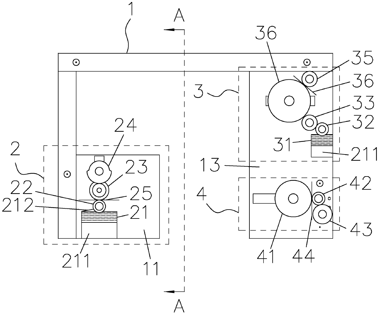 Cam gluing control mechanism applied to paper bag machine