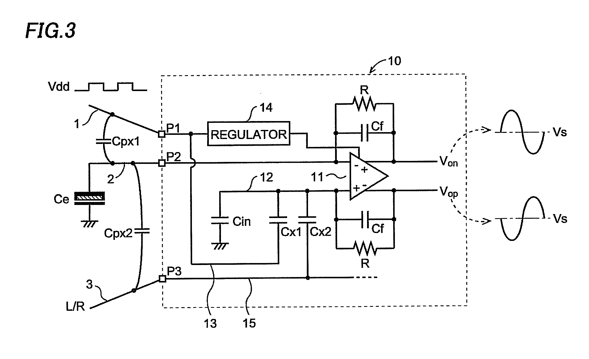 Amplifier circuit of capacitor microphone