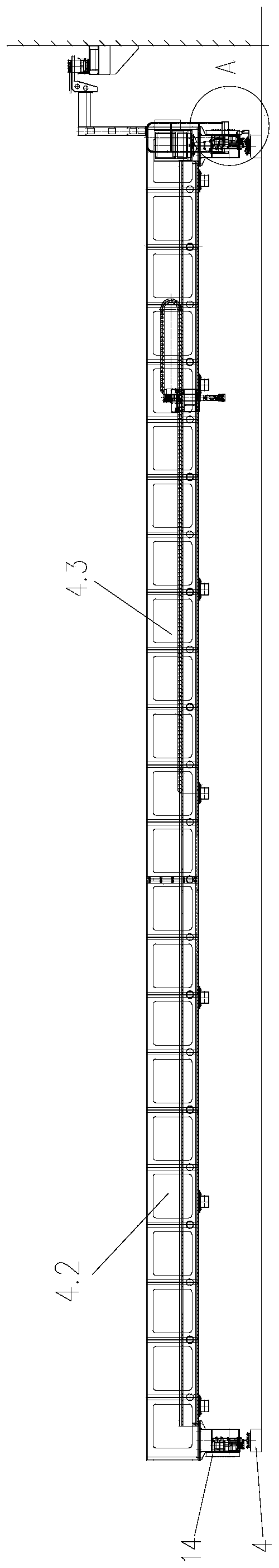 Large-span code spraying machine