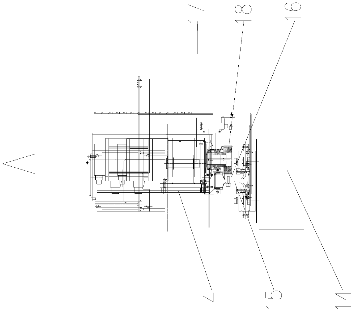 Large-span code spraying machine