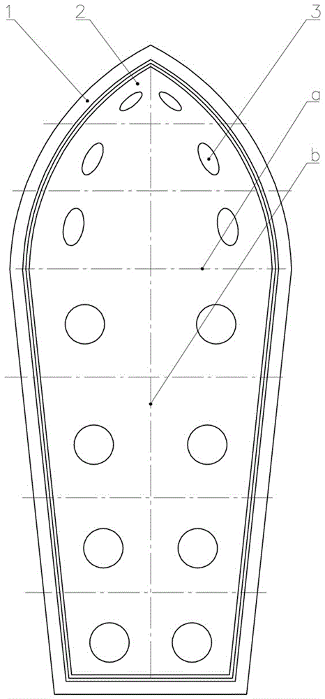 Rotational molding manufacturing method for double-layer all-plastic ship