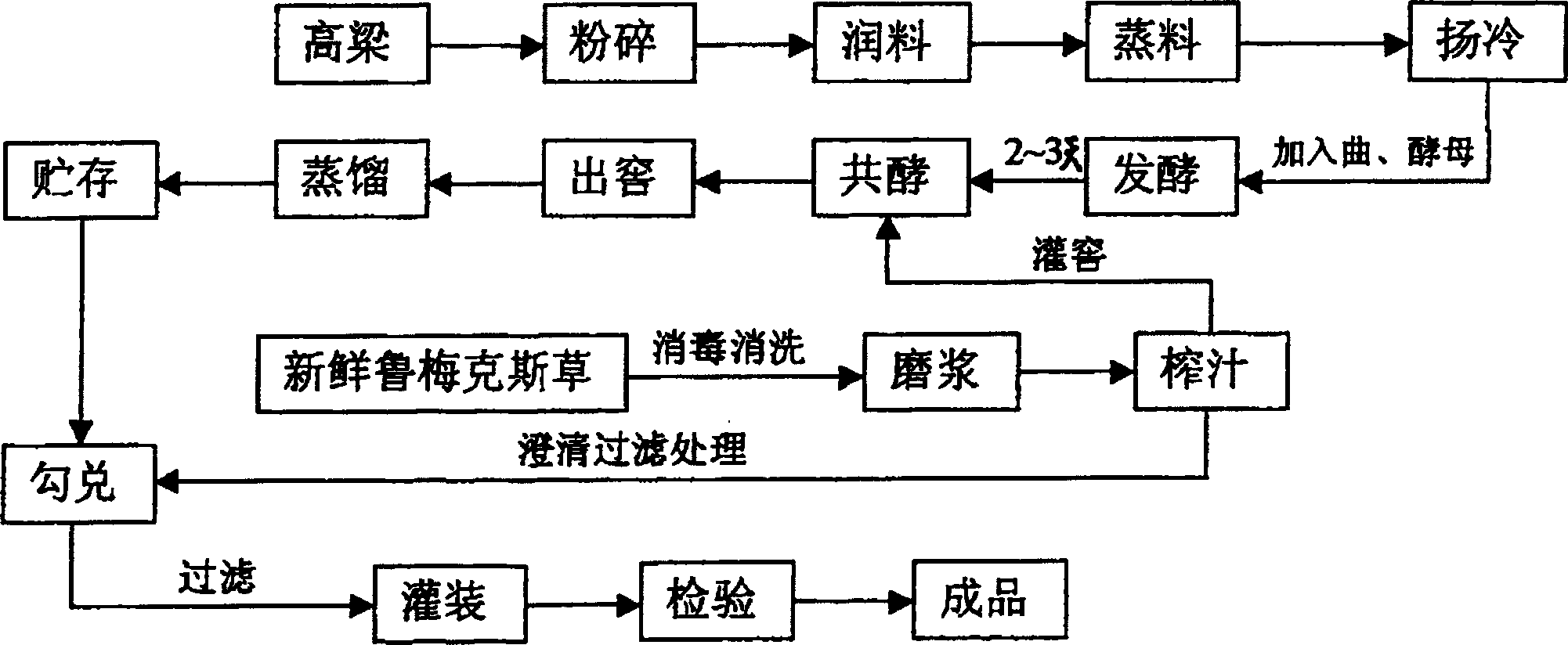 Process for brewing nutritive rumex wine