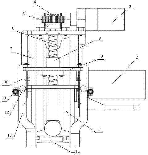 Combined mechanism of ratchet of high-voltage-cable walking robot