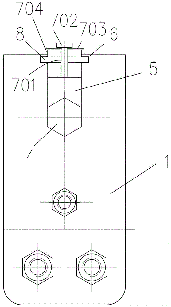 Festoon cable with rapid conical roll replacement device