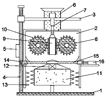 Single-driving hydraulic roller pressing sand machine