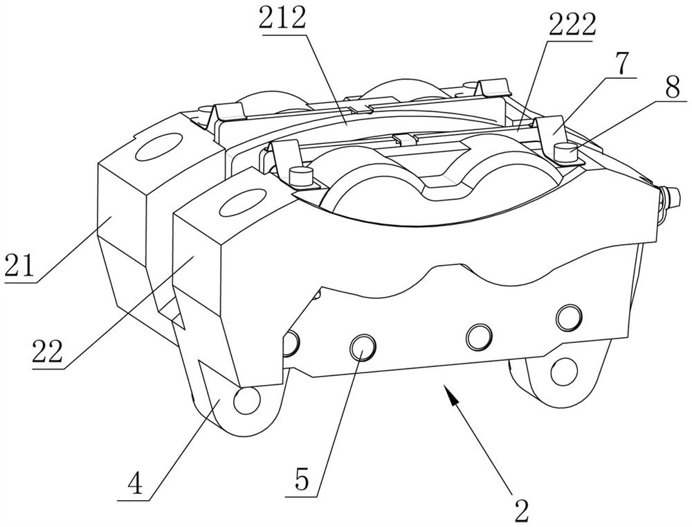 A brake assembly suitable for hub motors