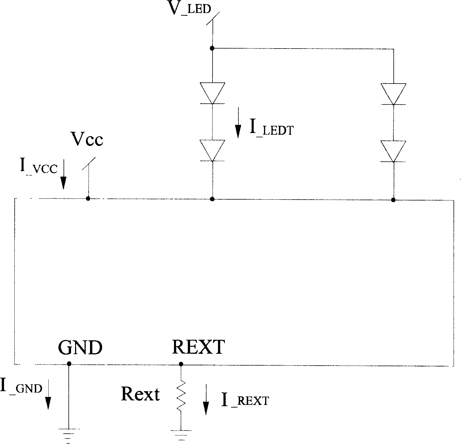 Power conservation type driving mechanism of semiconductor luminous component